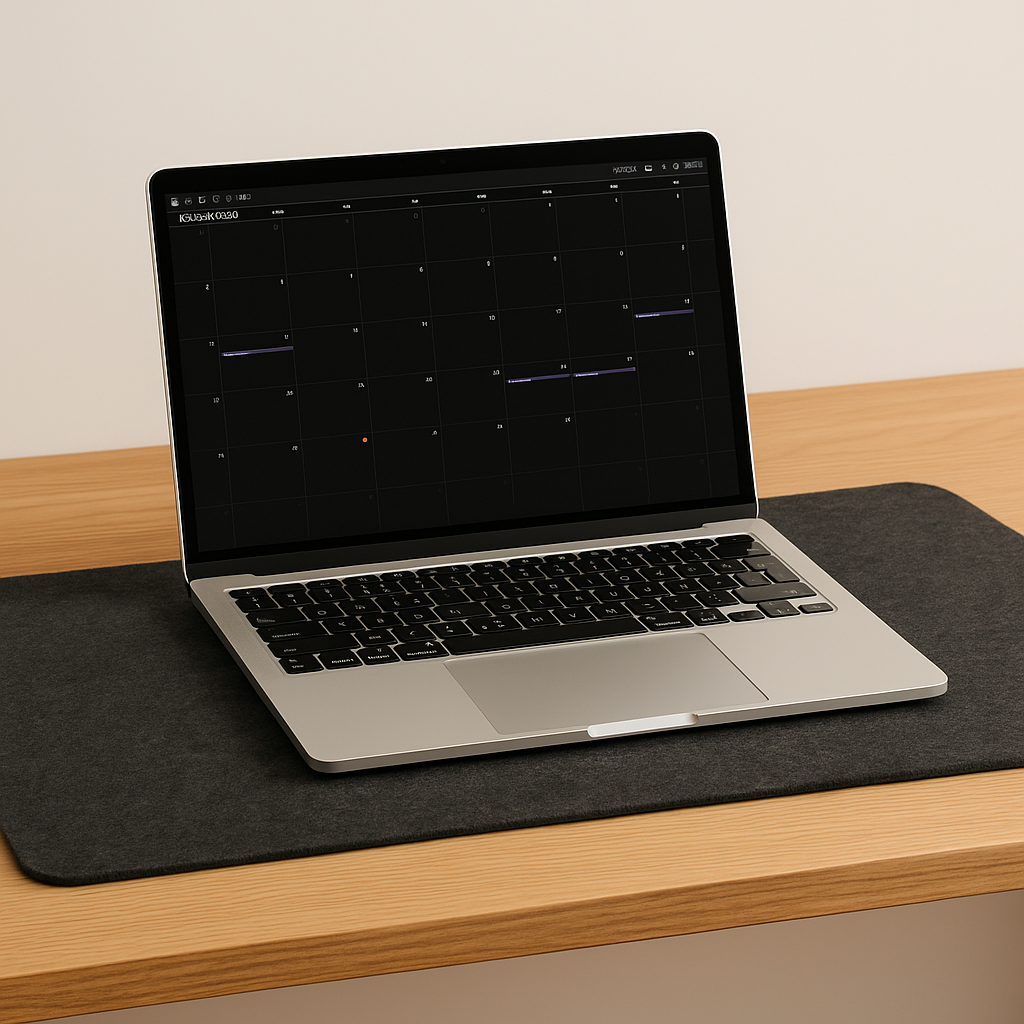 Tapis de bureau en feutre